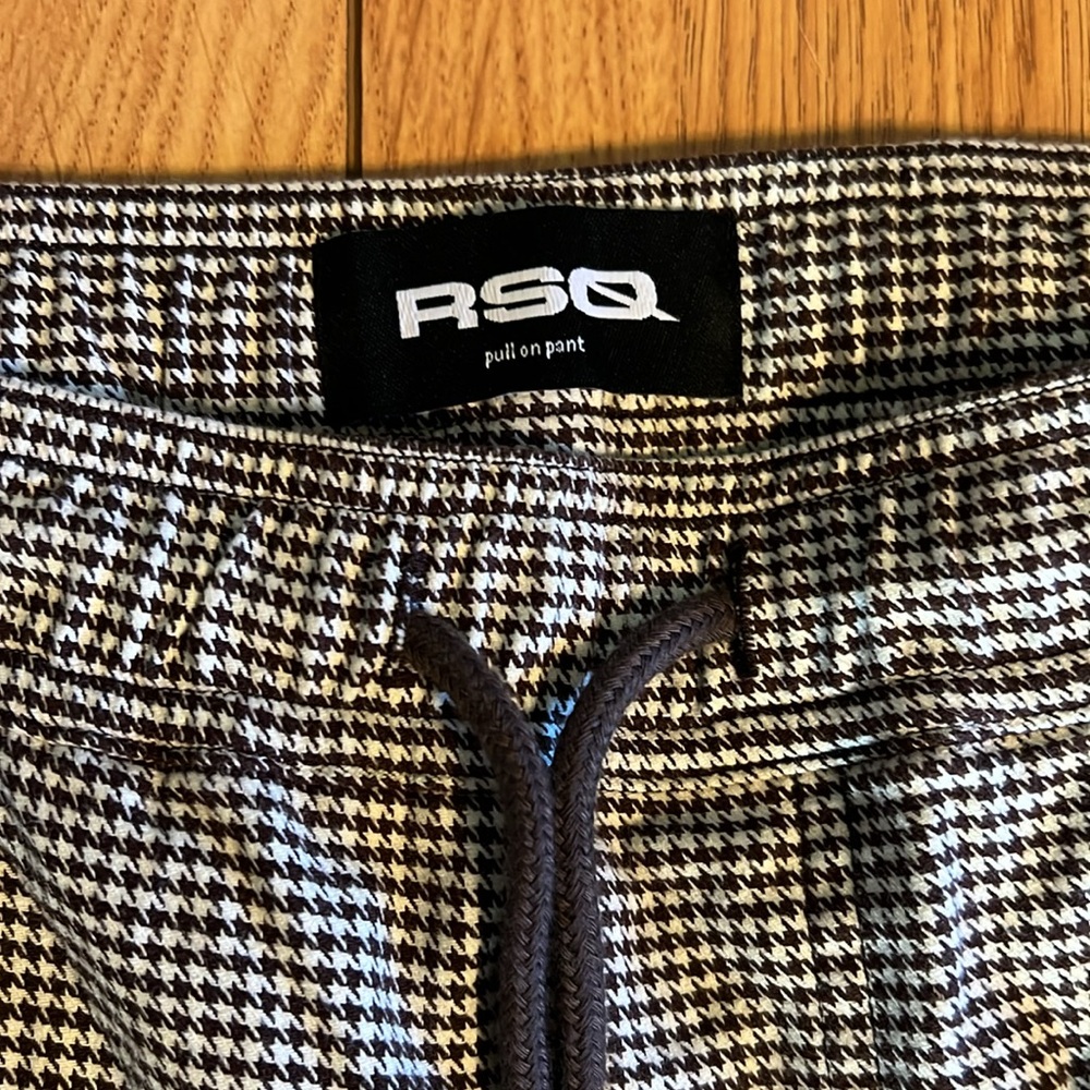 Dark Brown Houndstooth Pants - image 2